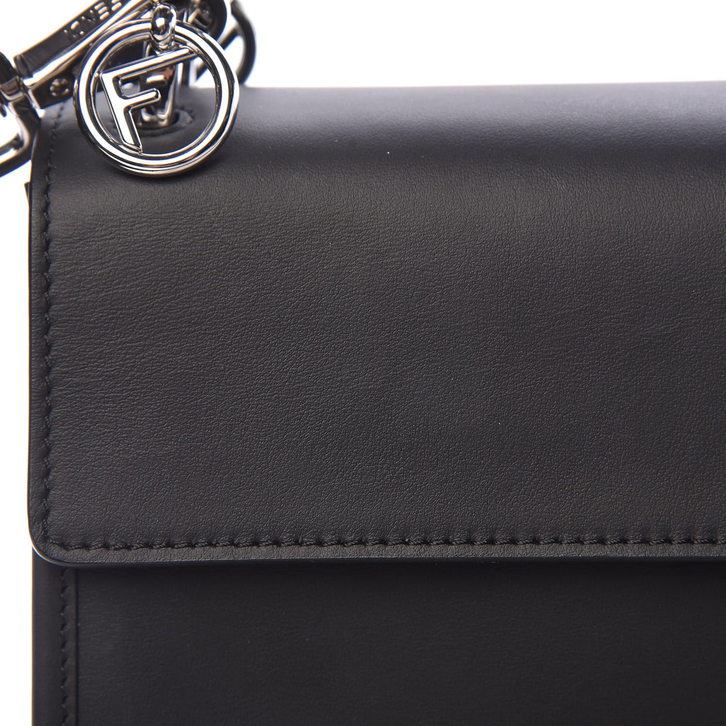 Vitello Century Opaco F is Fendi Kan I Shoulder Bag Black