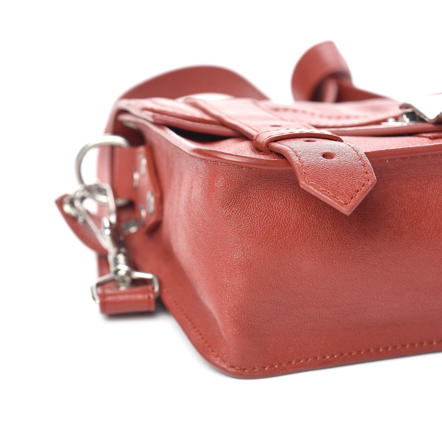 Lambskin PS1 Mini Crossbody Bag Rust