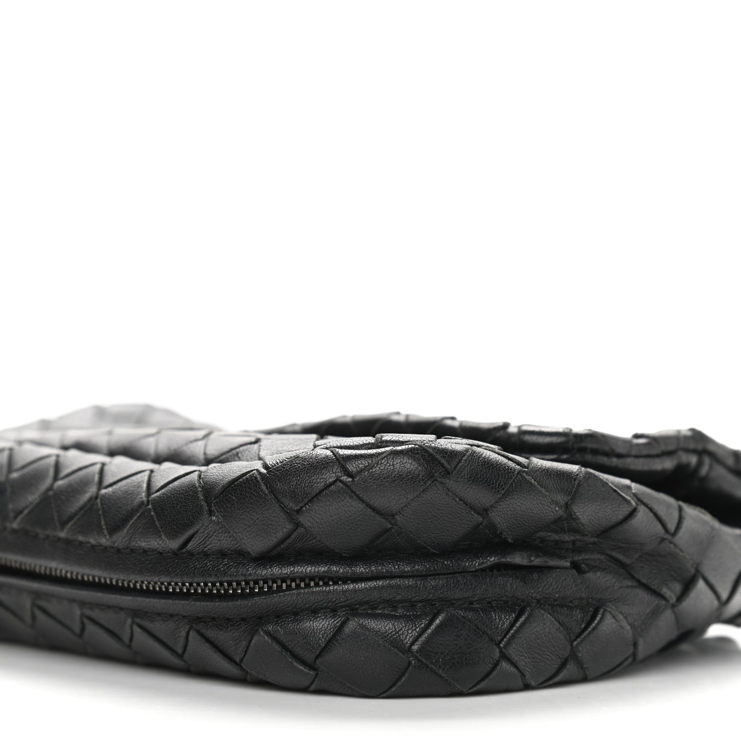 Nappa Intrecciato Small Chain Crossbody Black