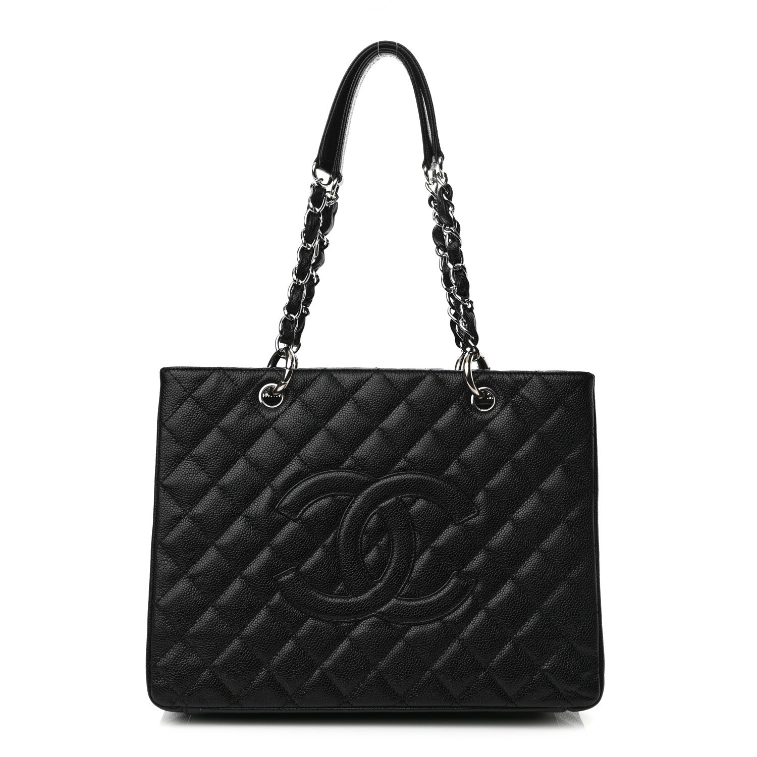 Chanel Caviar Quilted Grand Shopping Tote GST Black 1 of 11