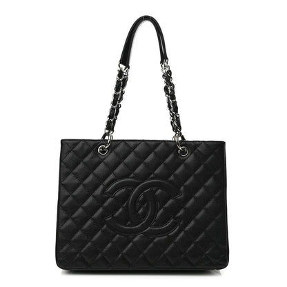 Chanel Caviar Quilted Grand Shopping Tote GST Black 1 of 11