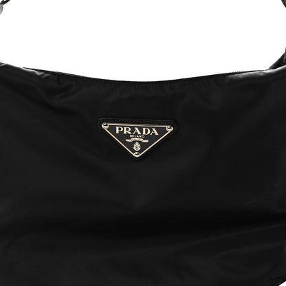 Prada Tessuto Nylon Saffiano Sacca Shoulder Bag Black 7 of 9