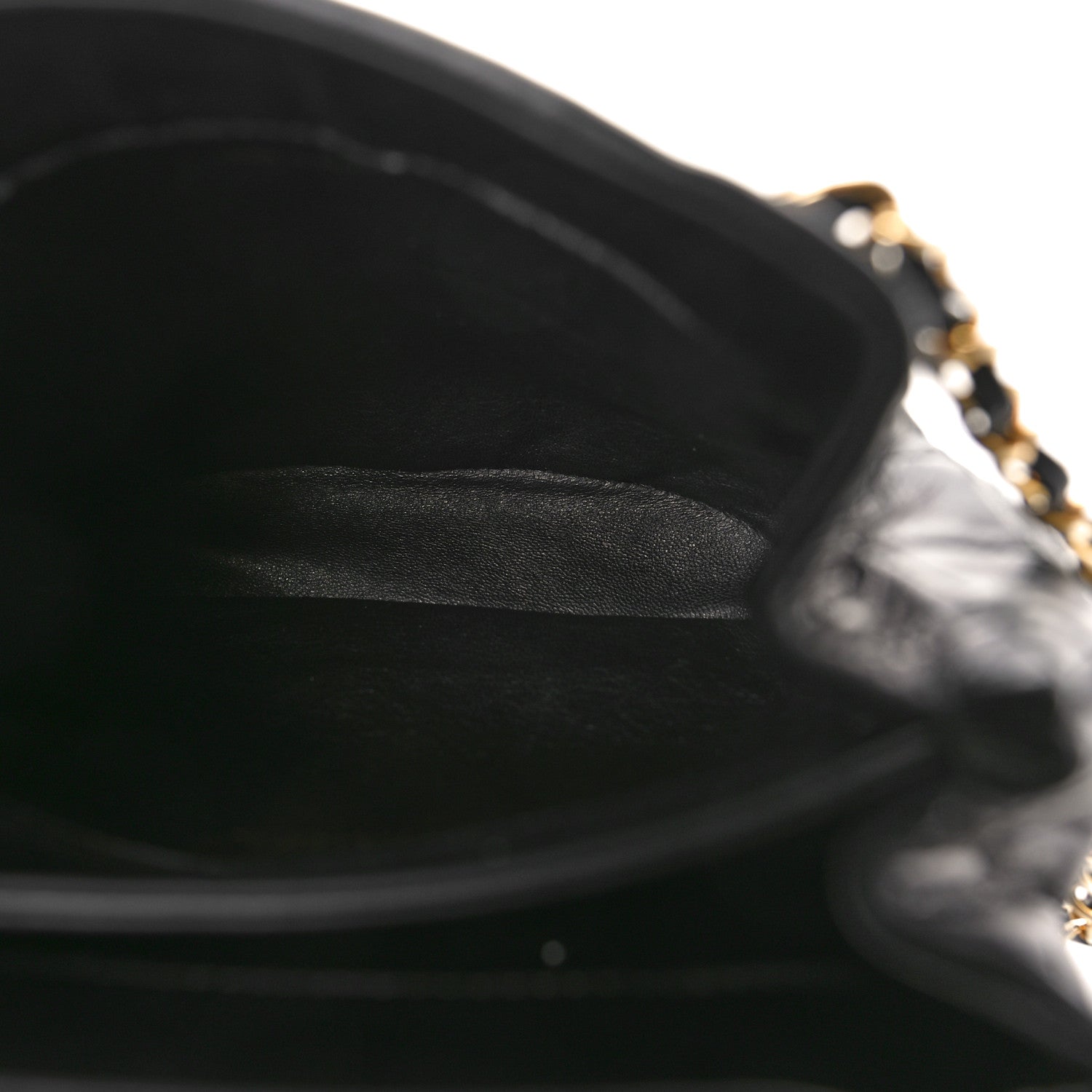 Chanel Lambskin Quilted Tassel Drawstring Black 5 of 12