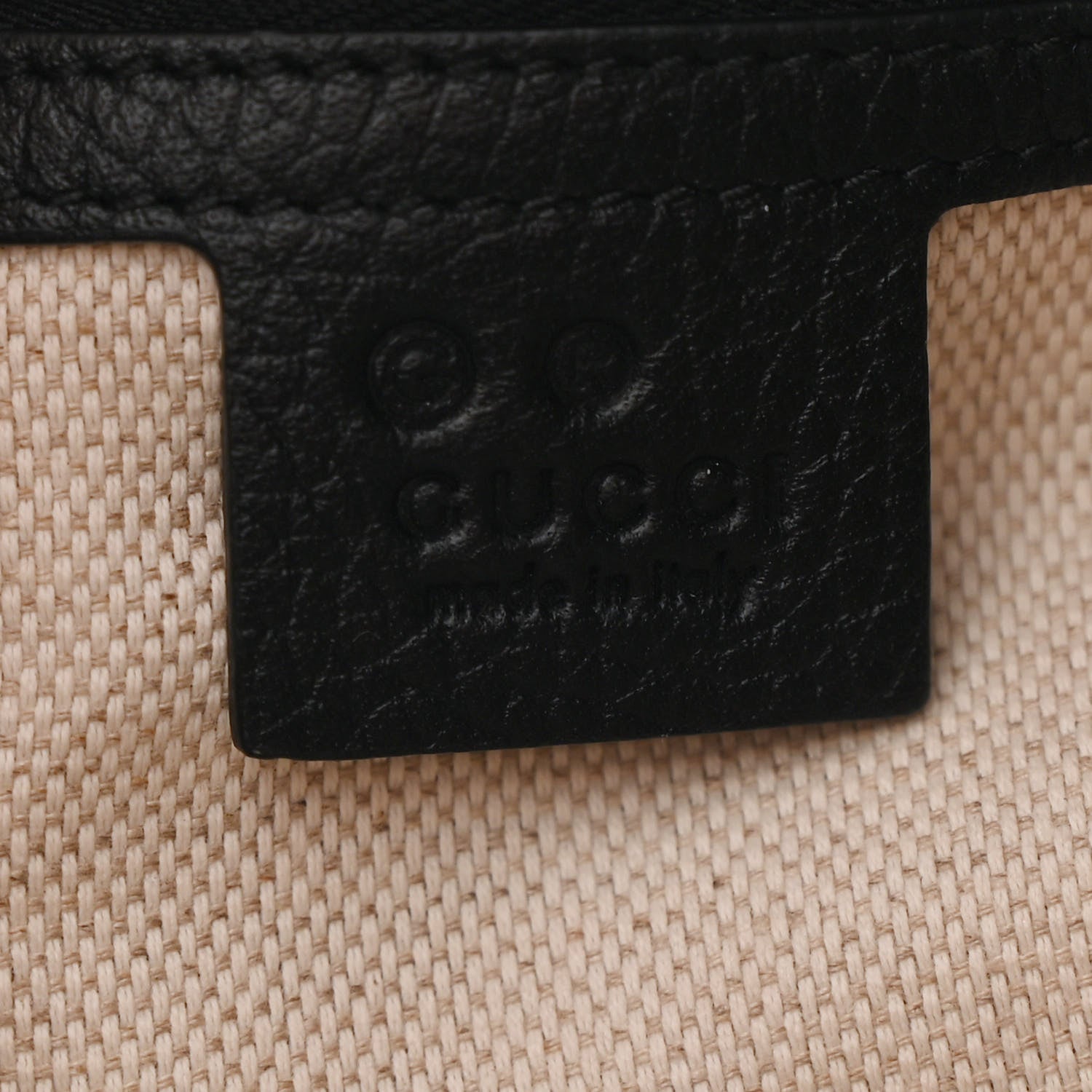 Gucci Pebbled Calfskin Medium Soho Chain Shoulder Bag Black 6 of 10