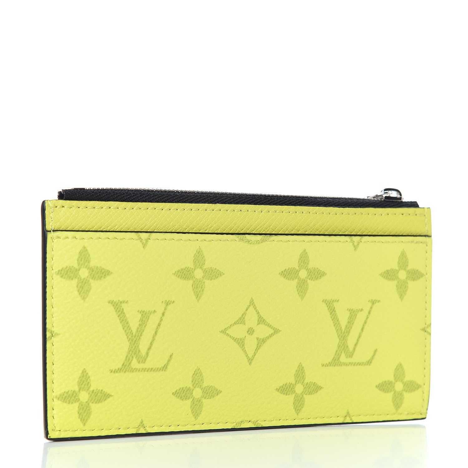 Louis Vuitton Monogram Taiga Coin Card Holder Yellow 3 of 7