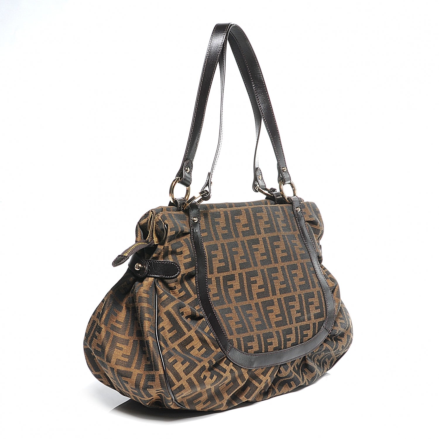 Fendi Zucca Large Chef Shopper Tote Tobacco 7 of 11