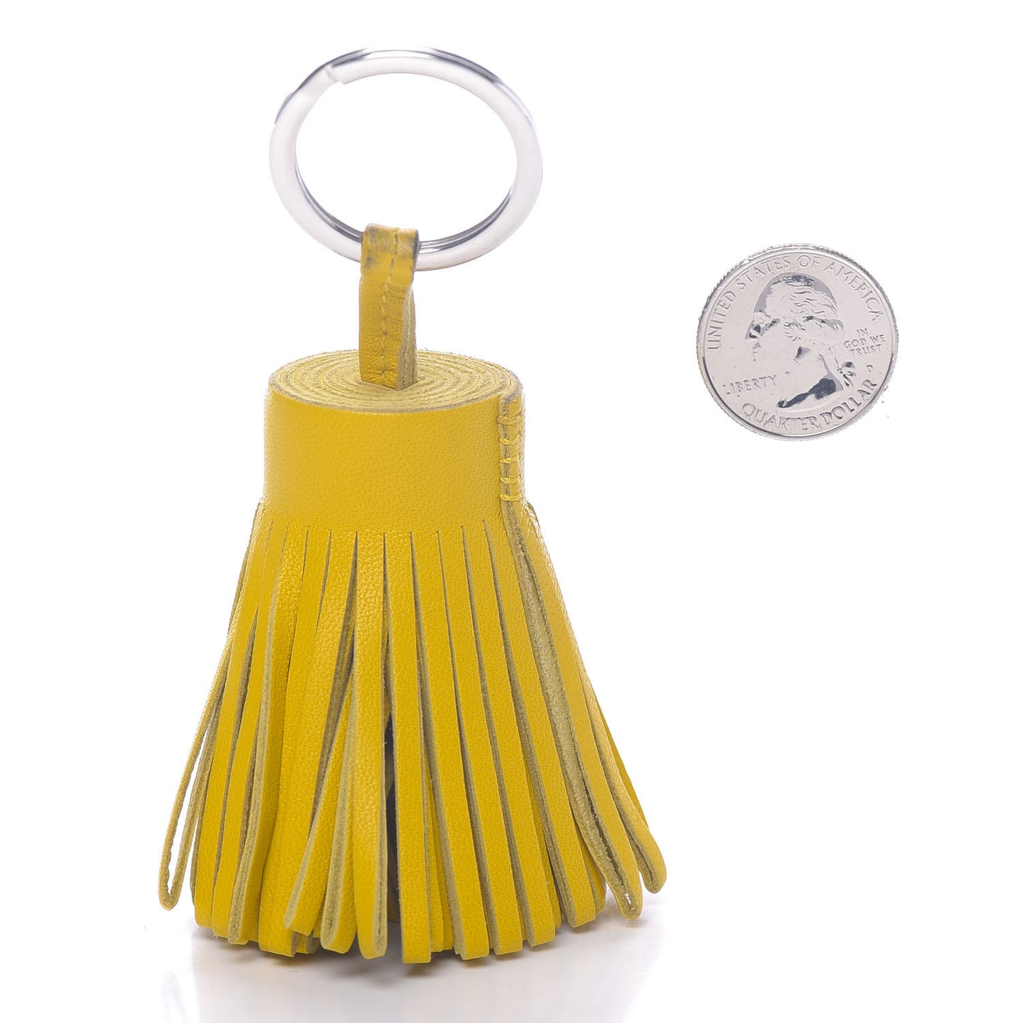Lambskin Carmen Tassel Key Holder Jaune De Naples