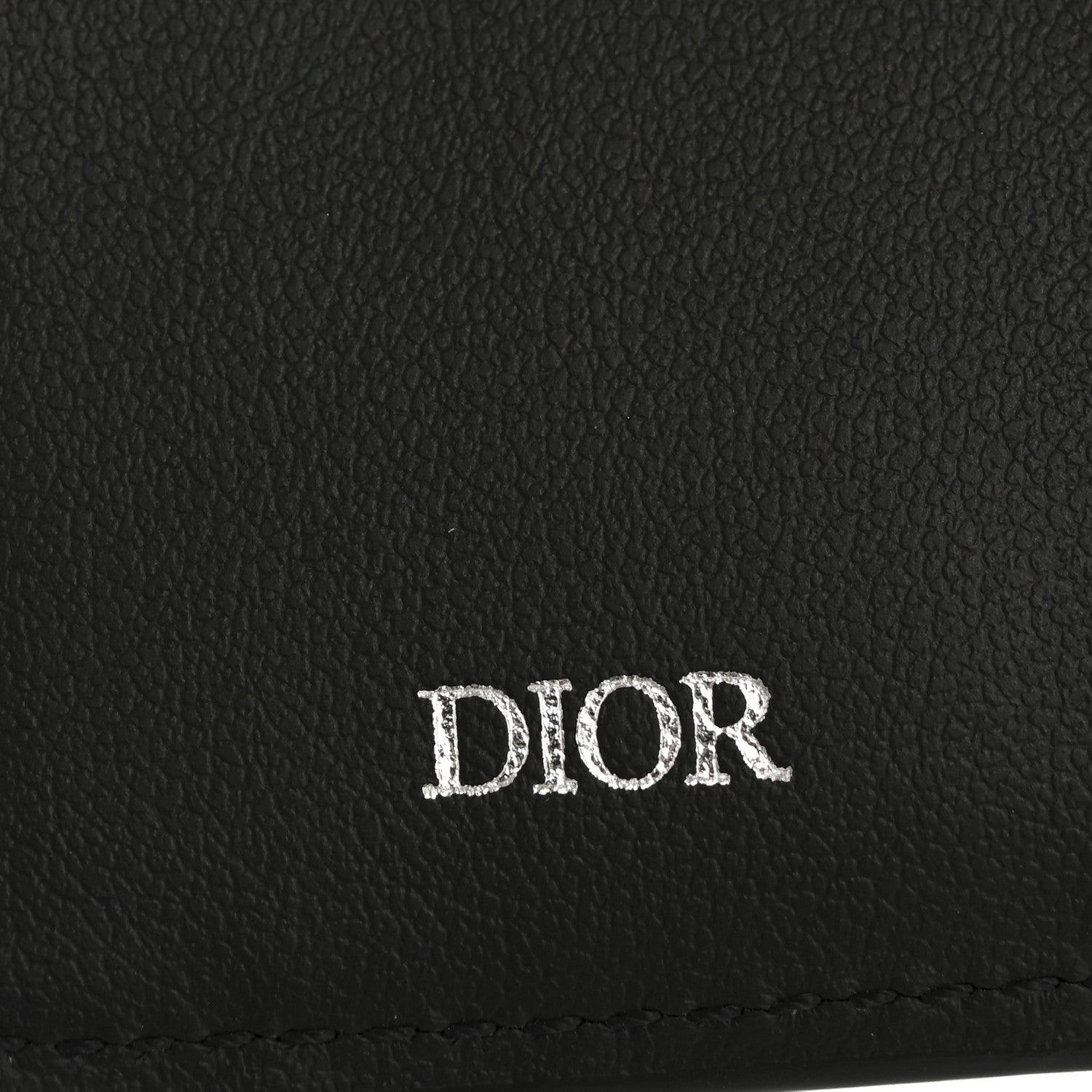 Christian Dior Grained Calfskin Embossed Dior Gravity BiFold Wallet Black 6 of 10