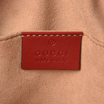 Gucci Calfskin Matelasse GG Marmont Belt Bag 85 34 Hibiscus Red 6 of 11