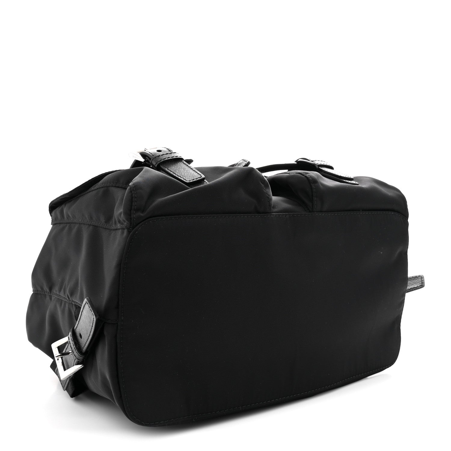 Prada Tessuto Nylon Saffiano Medium Backpack Black 5 of 10