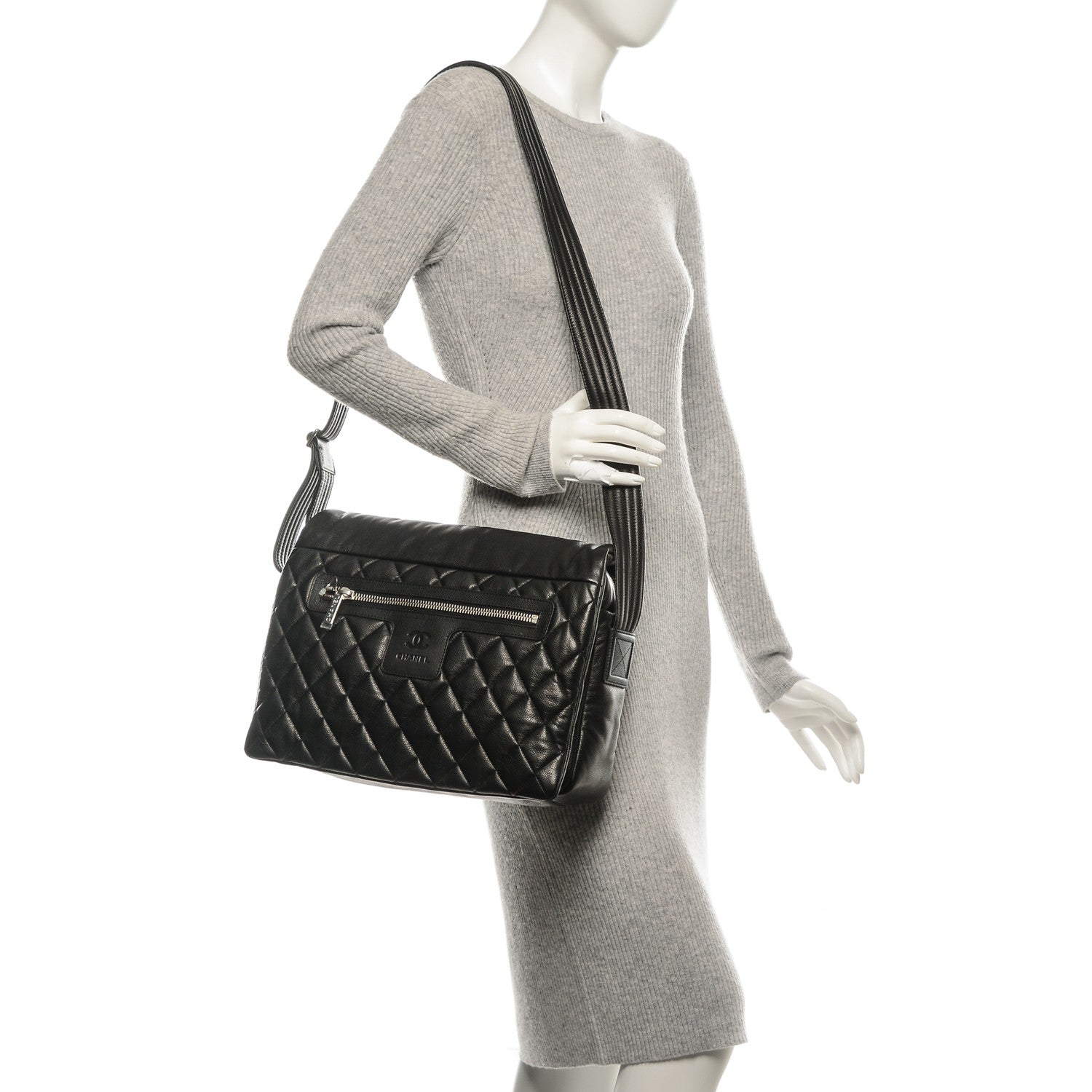 Chanel Caviar Quilted Coco Cocoon Messenger Black 2 of 9