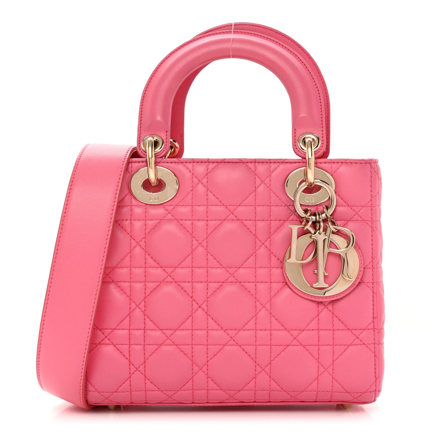 Lambskin Cannage Small My ABCDior Lady Dior Pink