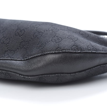 Gucci Denim Monogram Half Moon Hobo Black 9 of 9