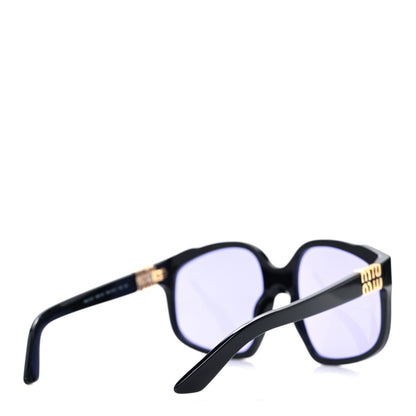 Miu Miu Acetate Square Sunglasses SMU A07 Black Violet 4 of 7