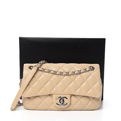 Chanel Caviar Quilted Medium Easy Flap Beige 9 of 9