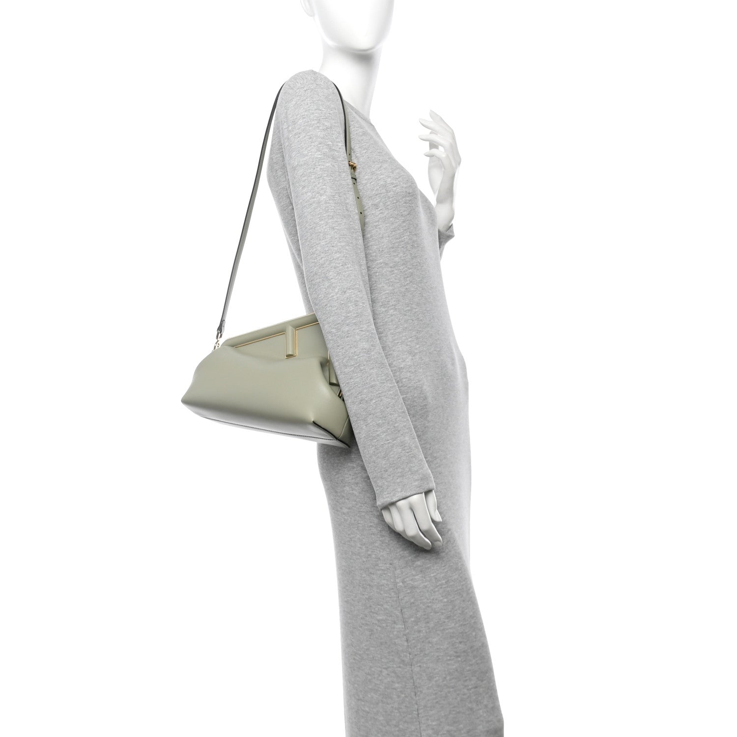 Fendi Shiny Nappa Midi Fendi First Green Tea 2 of 11