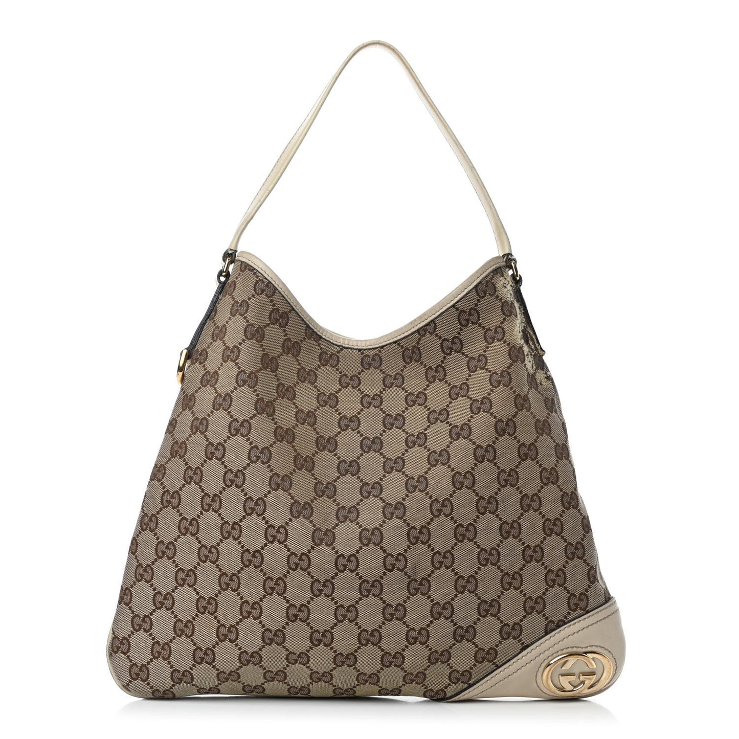 Monogram Medium New Britt Hobo Off White