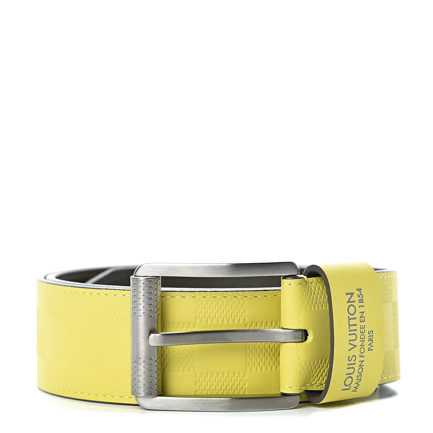 Louis Vuitton Damier Infini 40mm Belt 90 36 Vert Acide 1 of 7