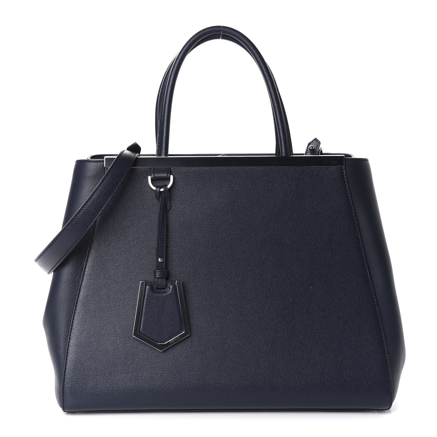 Fendi Vitello Elite Regular 2Jours Tote Lavagna 1 of 11