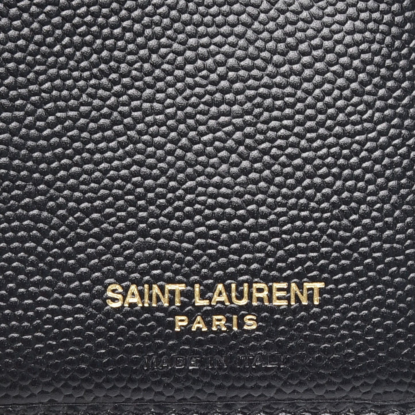 Grain De Poudre Matelasse Chevron Monogram Compact Zip Around Wallet Black