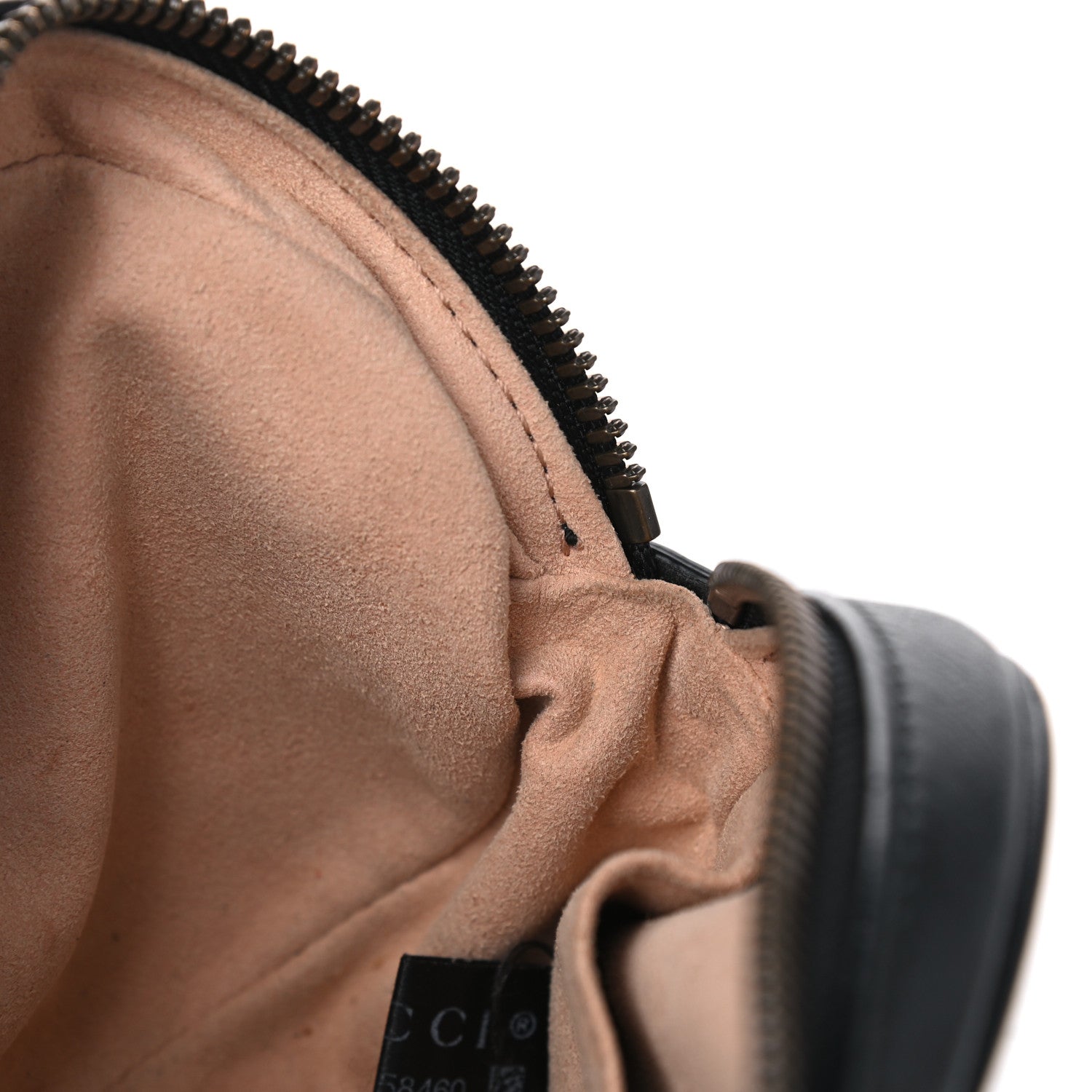 Gucci Calfskin Matelasse GG Marmont Belt Bag 75 30 Black 10 of 11