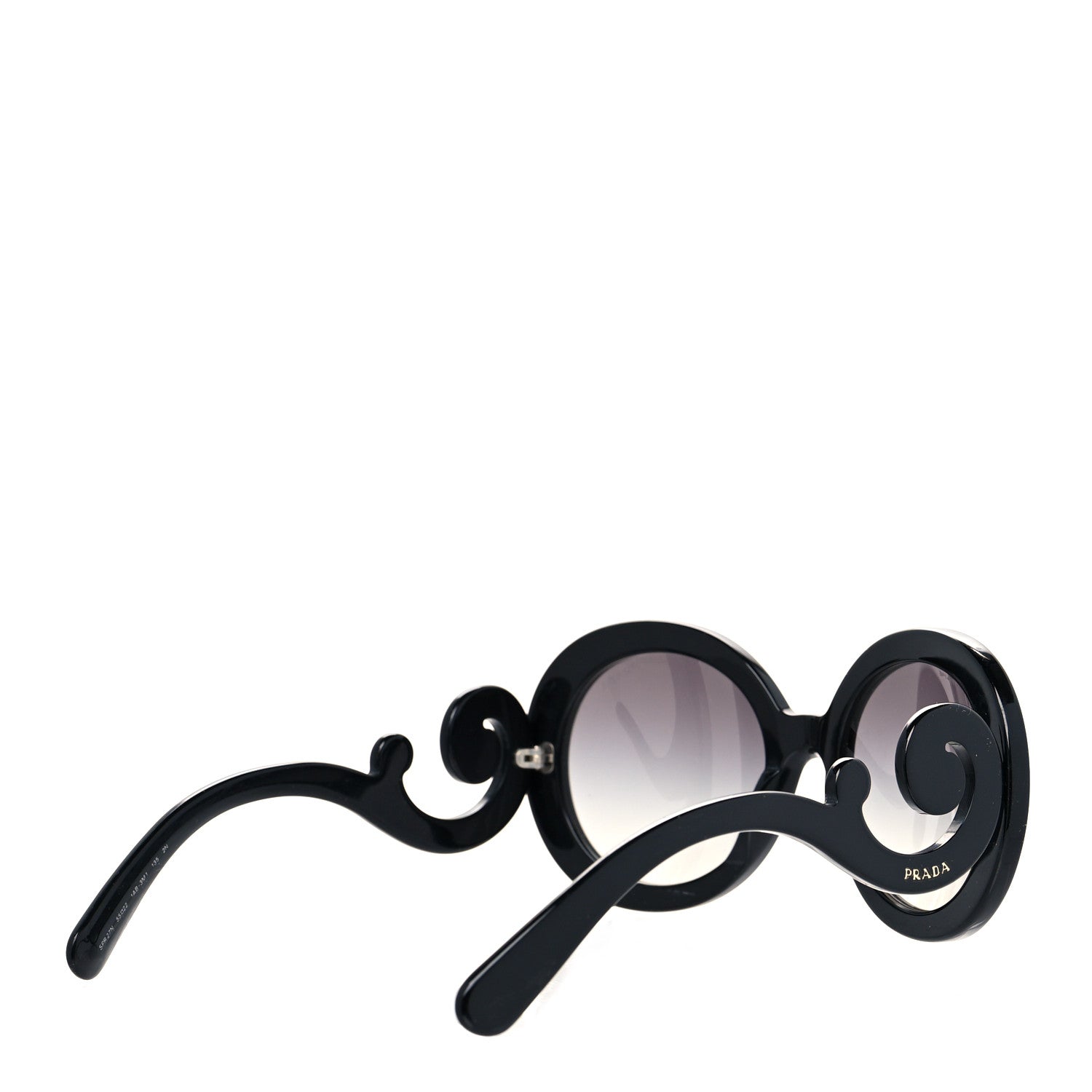 Prada Baroque Sunglasses SPR 27N Black 4 of 6
