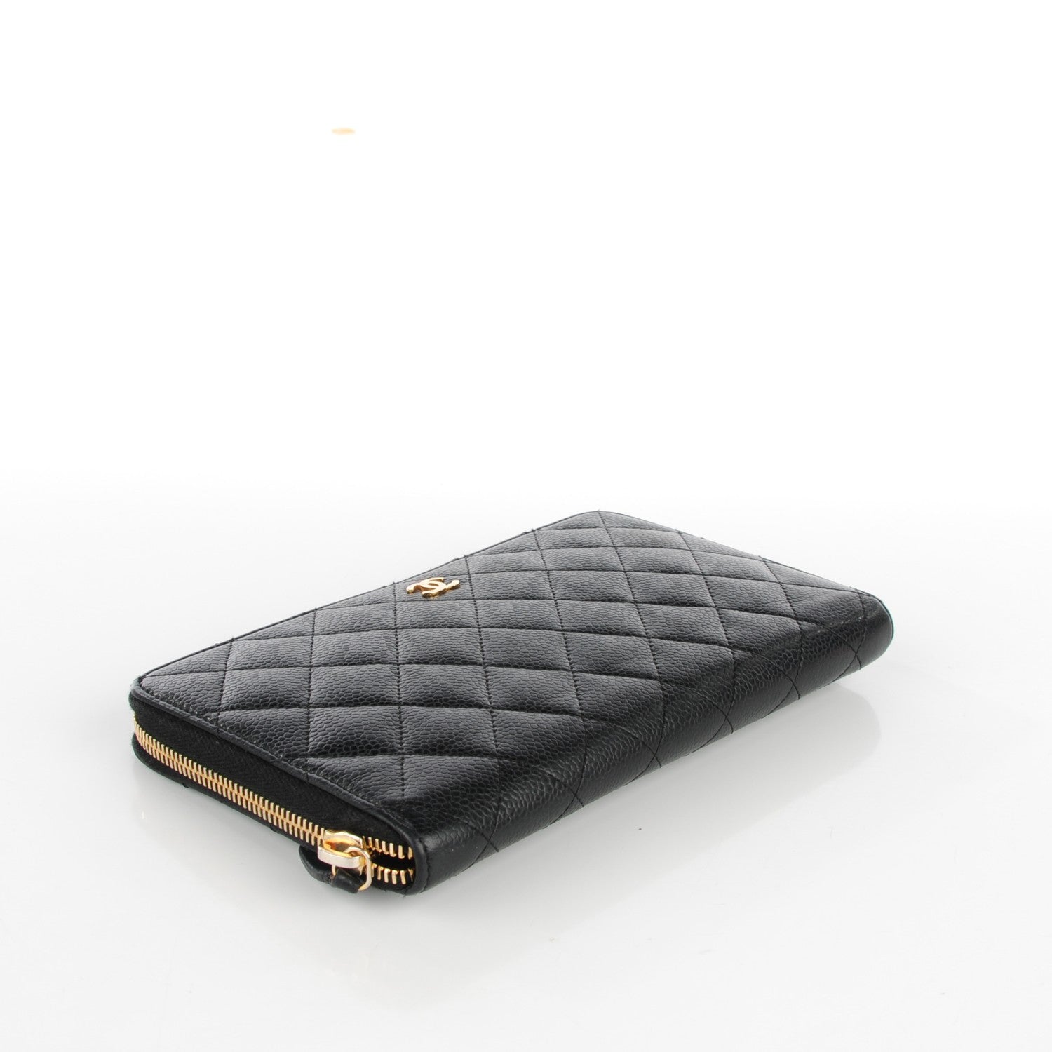 Chanel Caviar Quilted Large Zipped Wallet Black 4 of 8