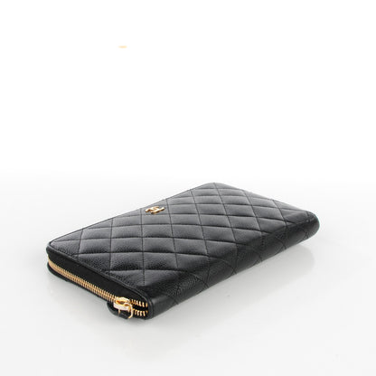 Chanel Caviar Quilted Large Zipped Wallet Black 4 of 8
