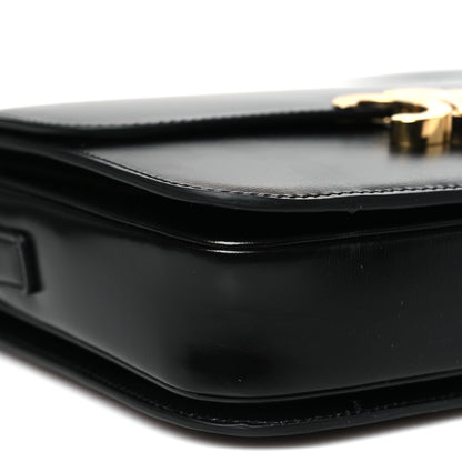 Celine Shiny Calfskin Medium Triomphe Black 9 of 10