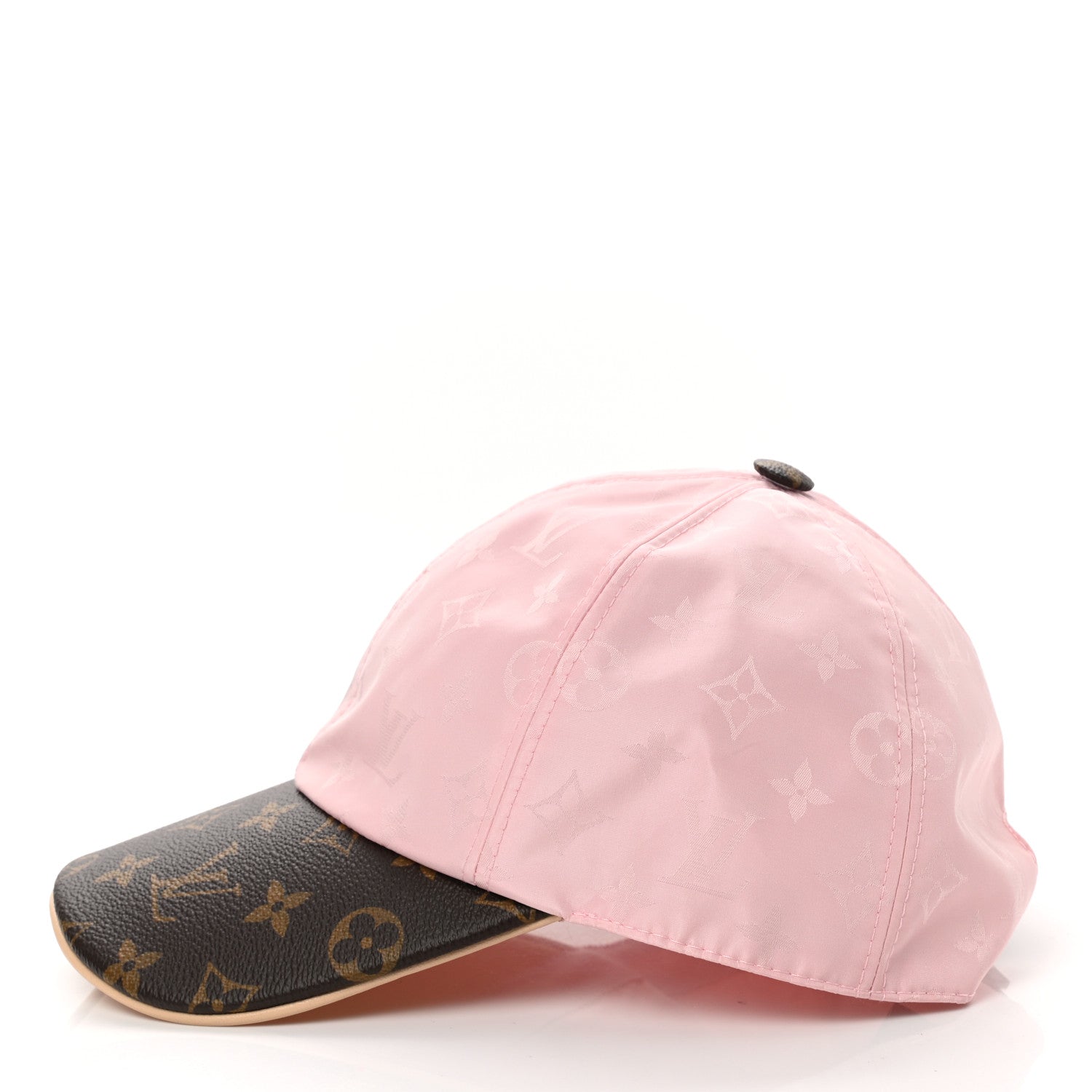 Louis Vuitton Polyester Silk Monogram LV Get Ready Cap L Pink 4 of 10