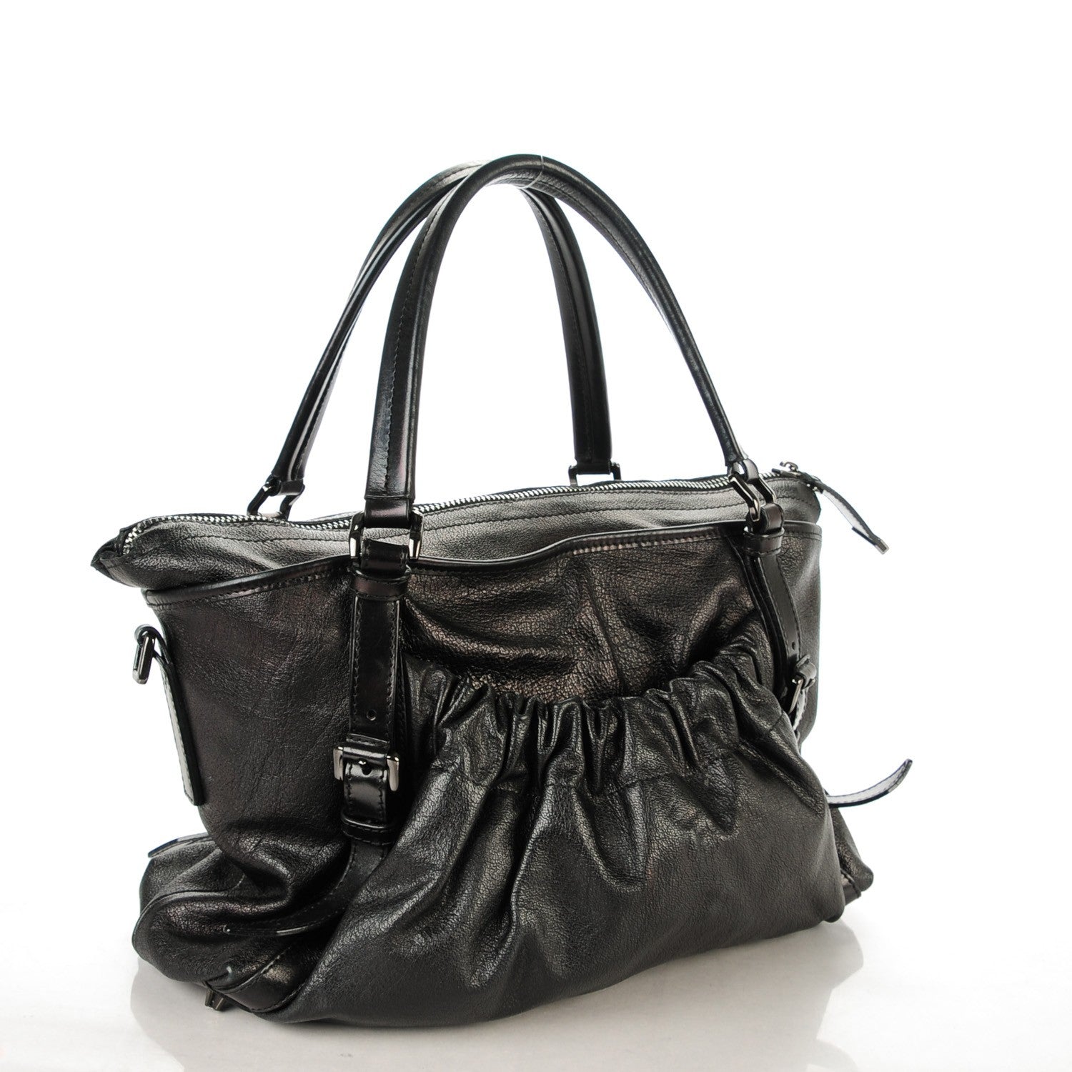 Burberry Calfskin Dallinger Satchel Black 3 of 8