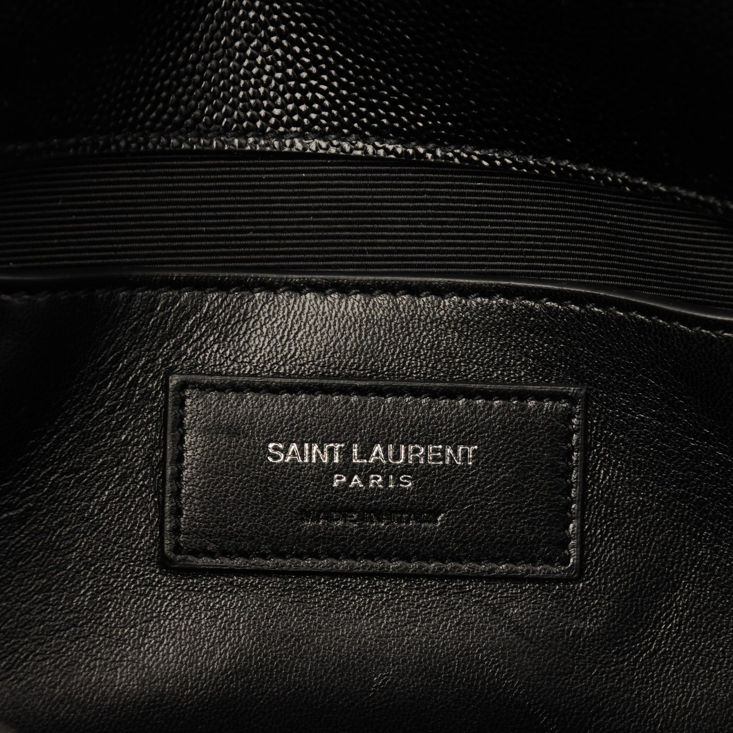 Grain De Poudre Medium Classic Monogram Kate Satchel Black