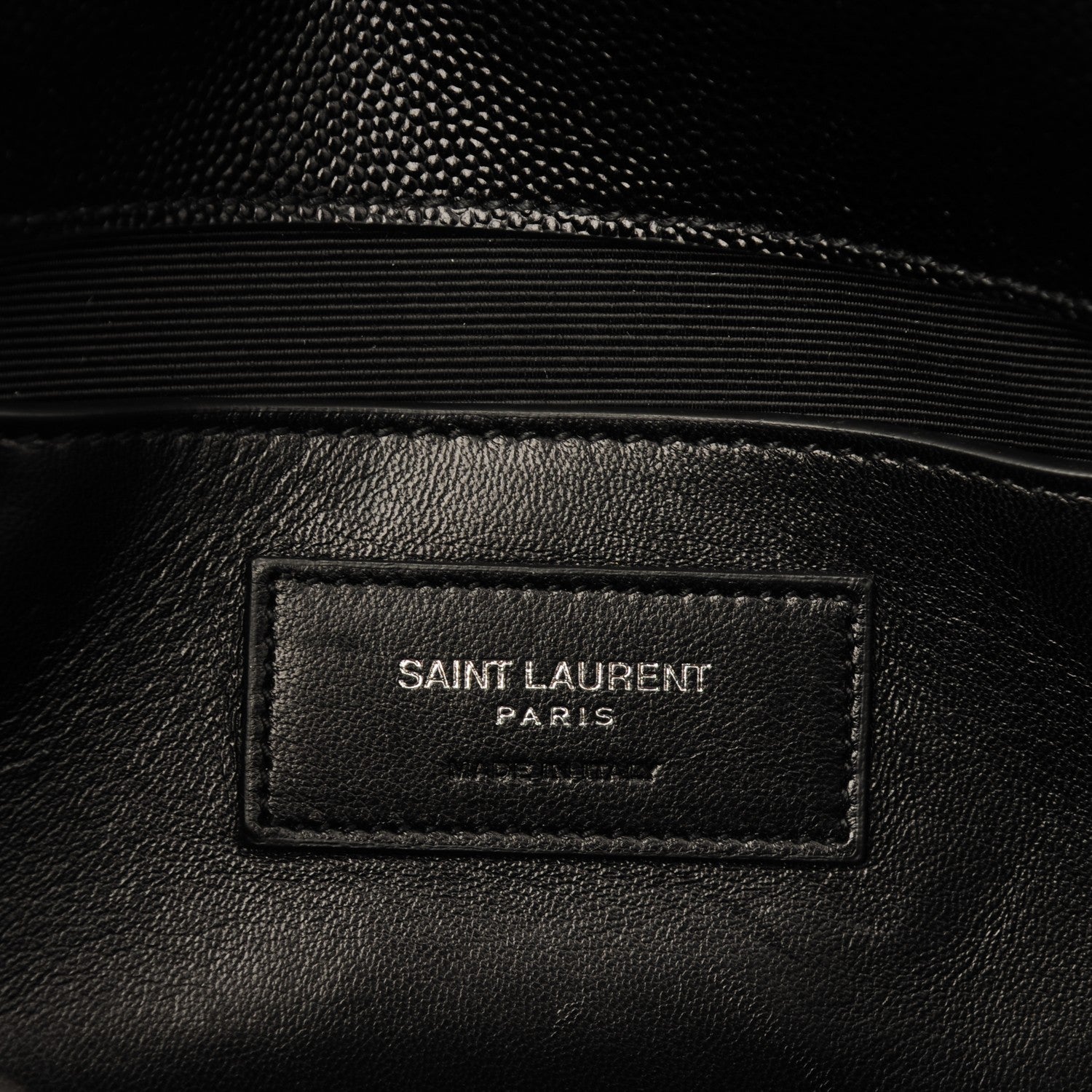 Saint Laurent Grain De Poudre Medium Classic Monogram Kate Satchel Black 6 of 7