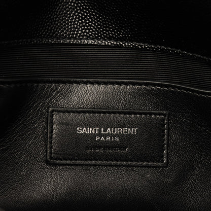 Saint Laurent Grain De Poudre Medium Classic Monogram Kate Satchel Black 6 of 7