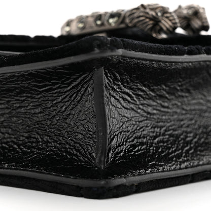 Gucci Velvet GG Monogram Super Mini Dionysus Shoulder Bag Black 8 of 9