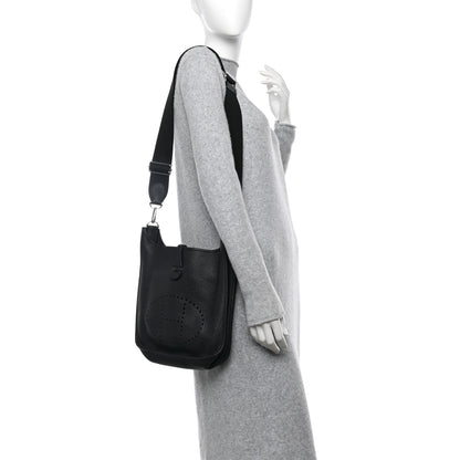 Hermes Taurillon Clemence Evelyne III PM Black 2 of 10