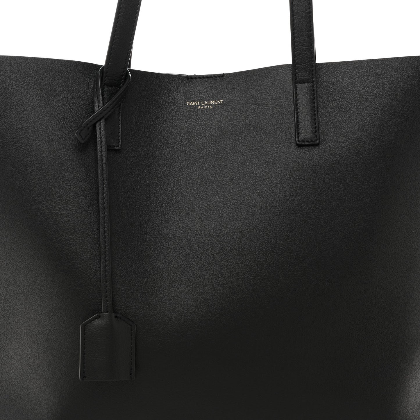 Calfskin Large Shopping Tote Black