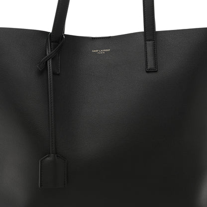 Saint Laurent Calfskin Large Shopping Tote Black 9 of 13