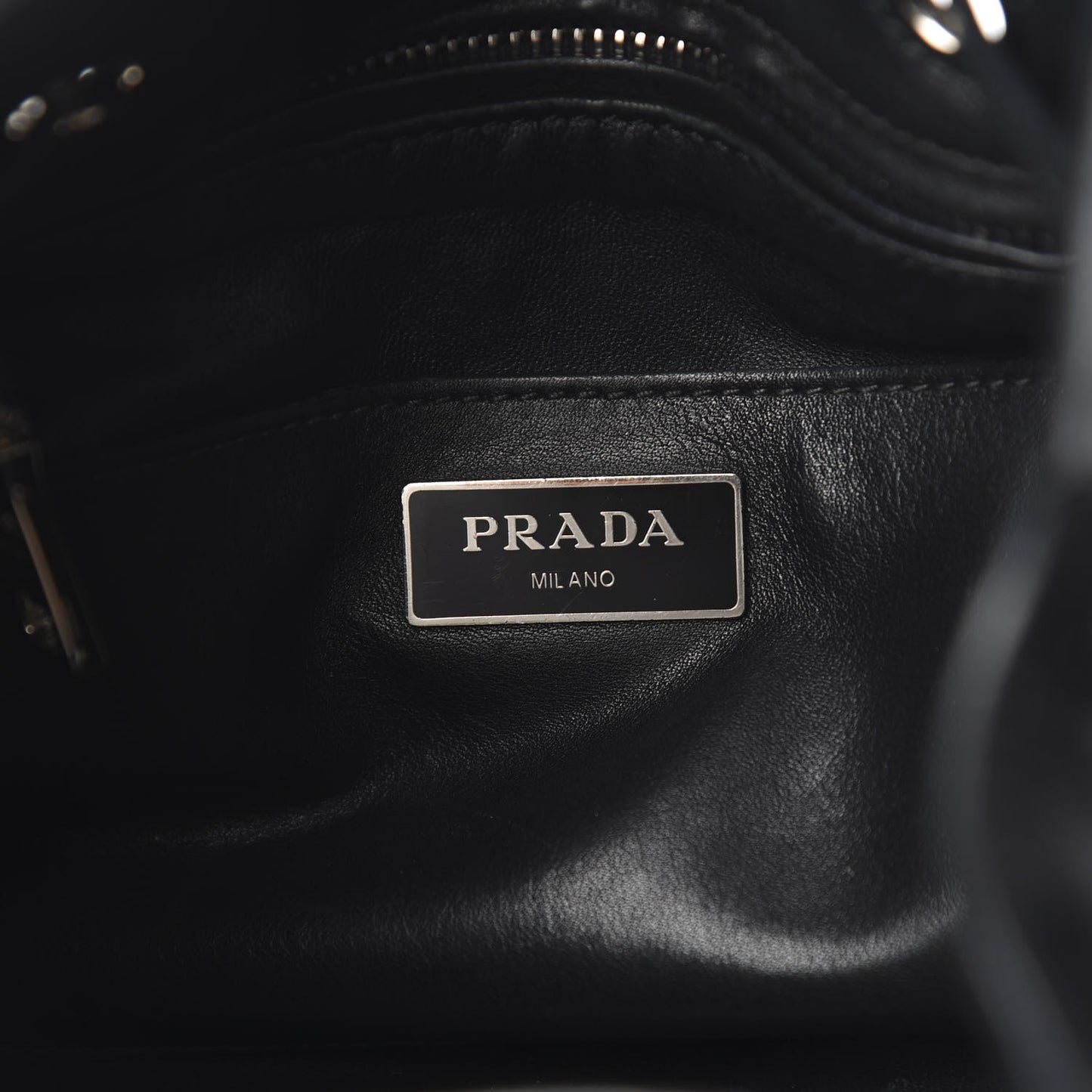 City Calfskin Sport Bucket Bag Black