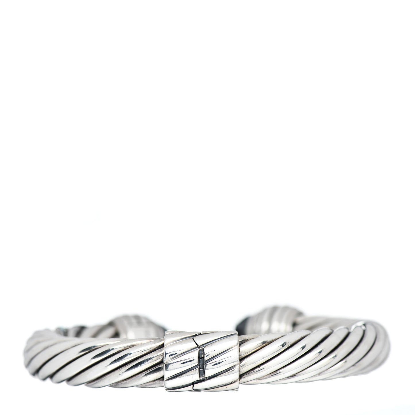 Sterling Silver Hematine 10mm Cable Classics Bracelet