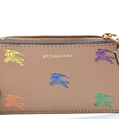 Burberry Grained Calfskin EKD Somerset Coin Case Card Holder Light Camel 6 of 8