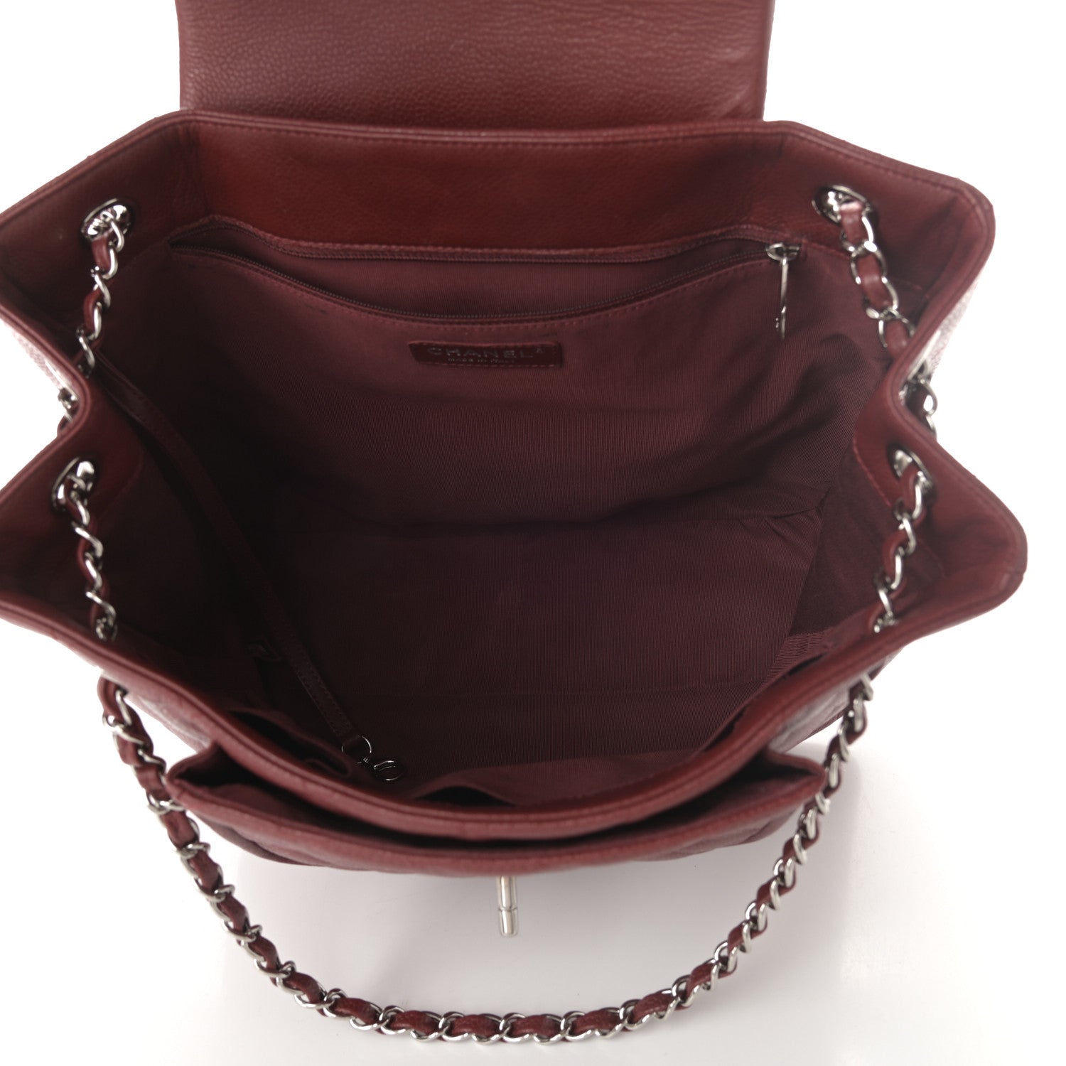 Chanel Caviar Quilted Flap Tote Red 5 of 10