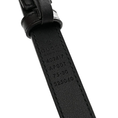Gucci Calfskin Double G 20mm Belt 75 30 Black 5 of 7