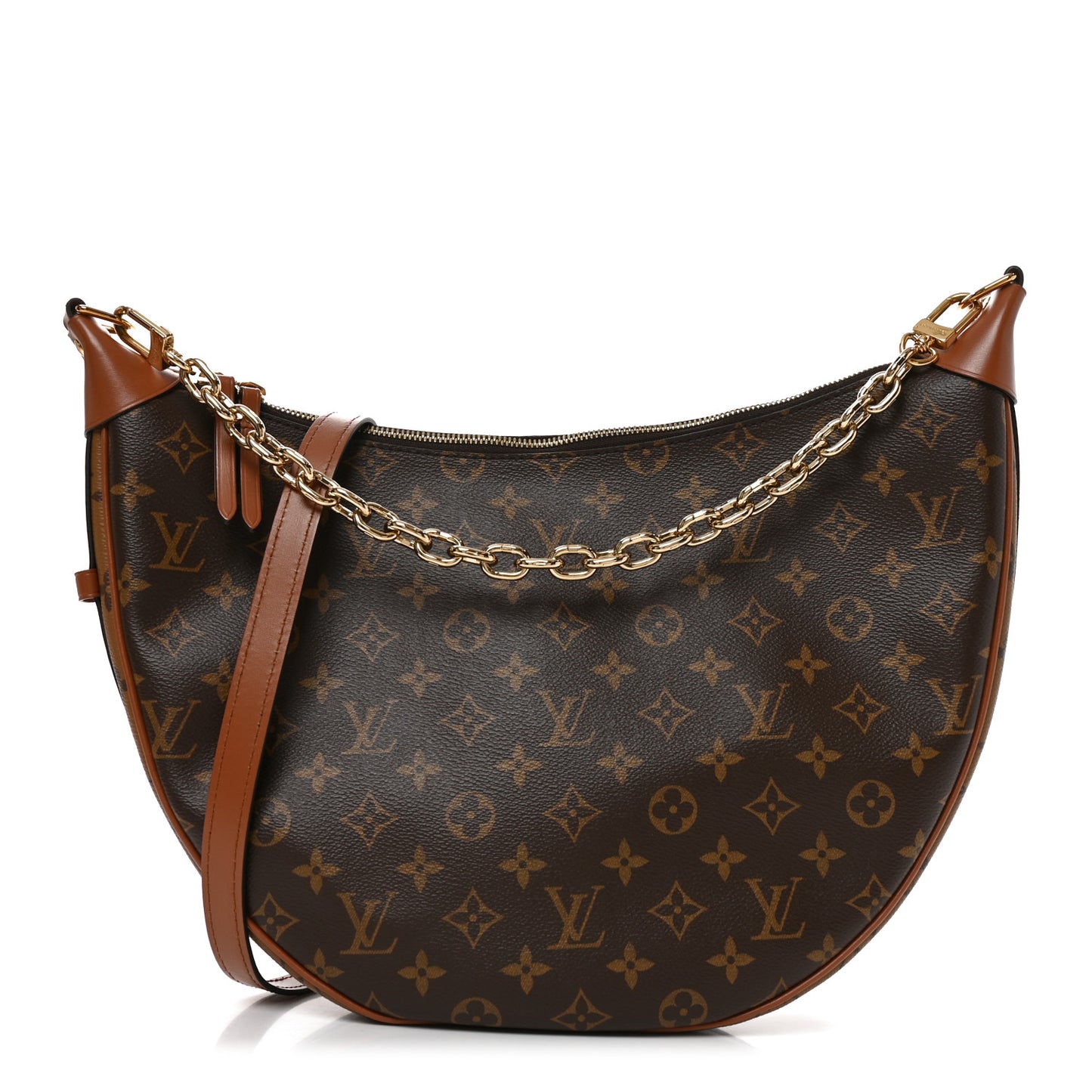 Reverse Monogram Loop Hobo