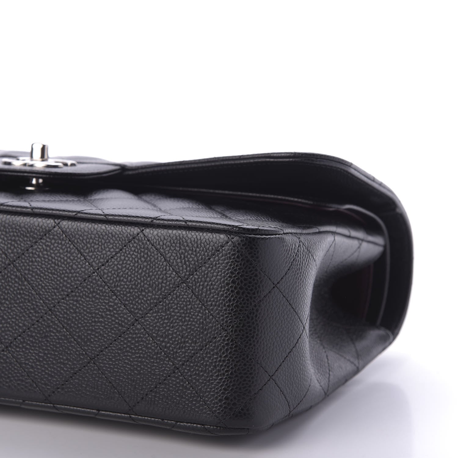 Chanel Caviar Quilted Jumbo Double Flap Black 7 of 9