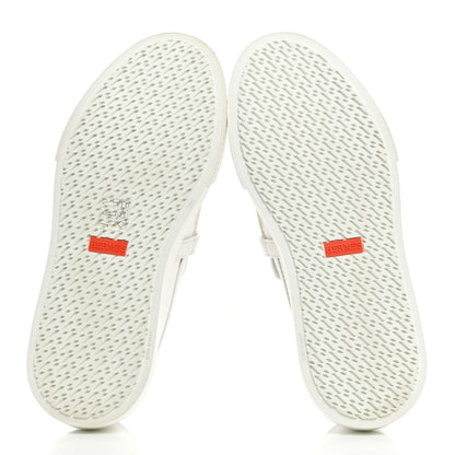 Hermes Calfskin Game Slip On Sneakers 38 White 5 of 8