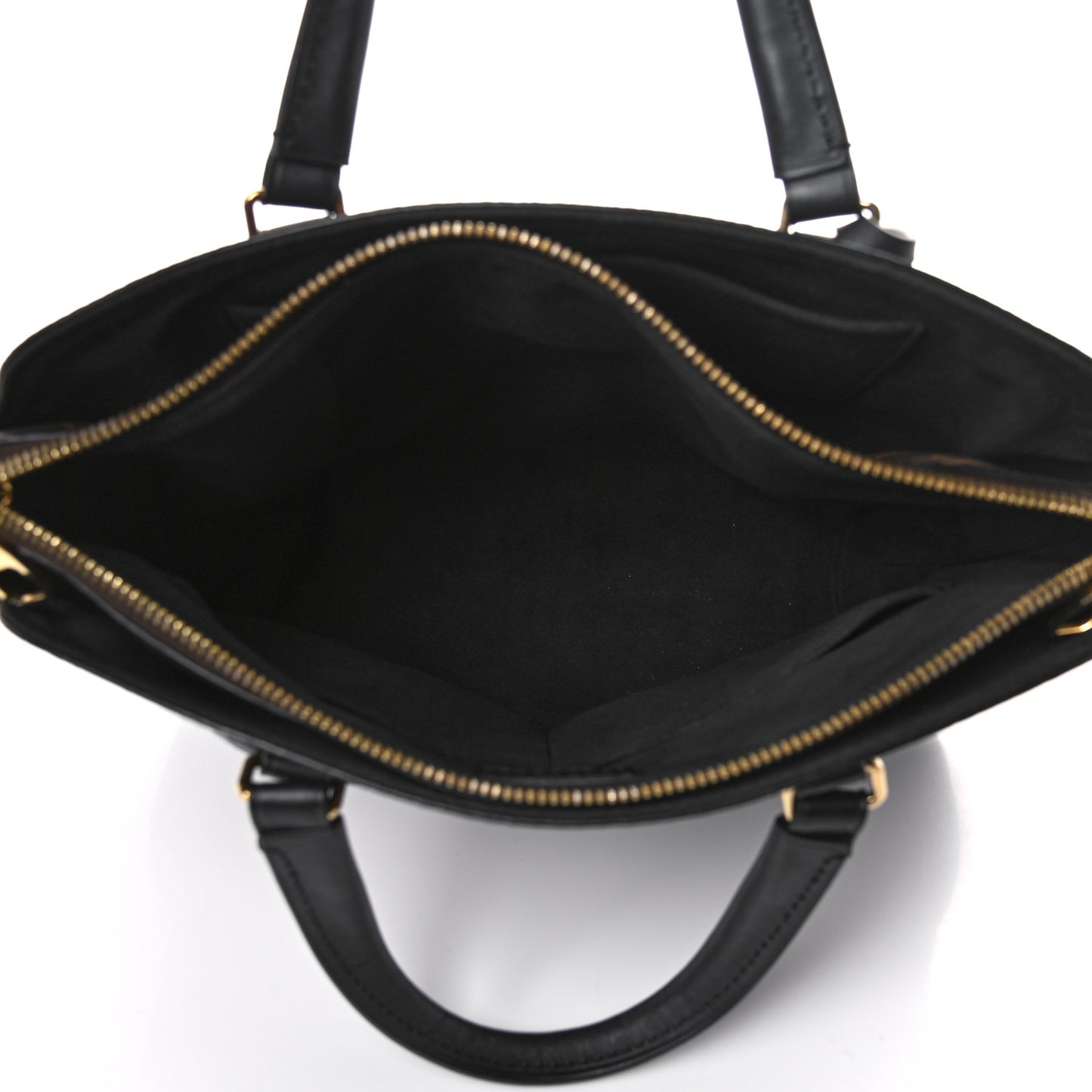 Monogram Flower Zipped Tote PM Black