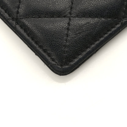 Chanel Lambskin Quilted Card Holder On Chain Black 8 of 8