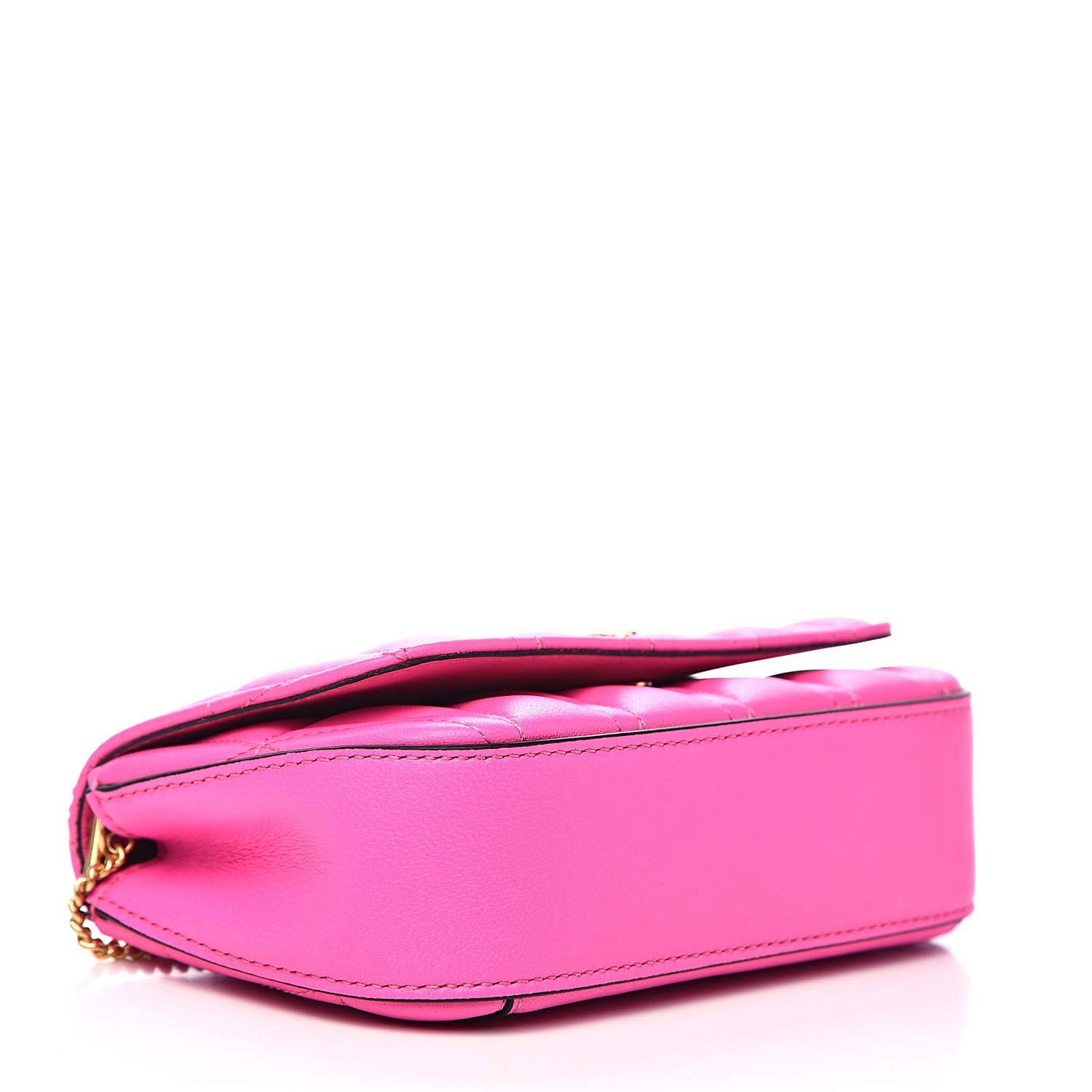 Versace Nappa Quilted Virtus Evening Bag Pink 4 of 9