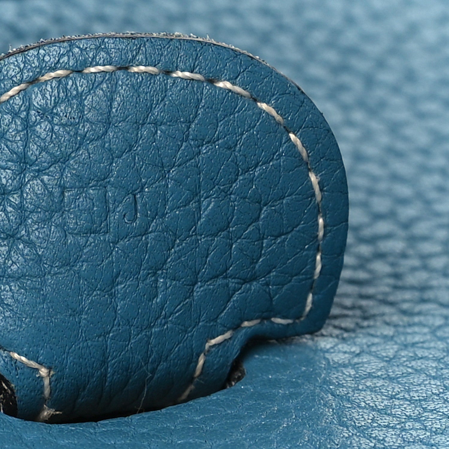 Hermes Taurillon Clemence Evelyne III GM Blue Jean 7 of 16